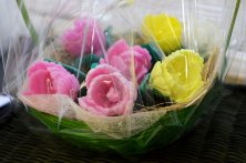 Подарочный набор мыла - корзинка с цветами