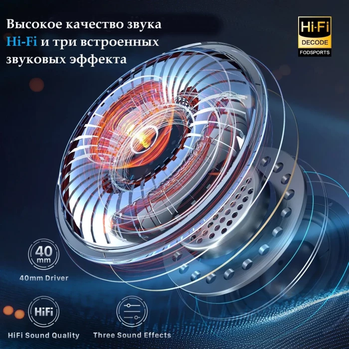 Мотогарнитура для шлема Fodsports FX60C, Bluetooth, 10 райдеров, шумоподавление, до 2000 м
