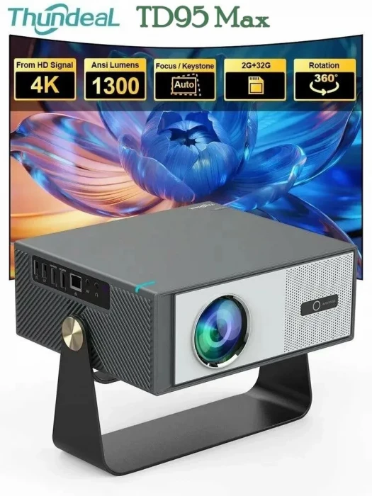 Проектор Thundeal TD95 Max 4K, Wi-Fi 6, Android 11