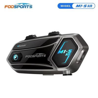 Мотогарнитура для шлема Fodsports M1-S Air, Bluetooth, шумоподавление, 2 райдера, до 1000 м 1
